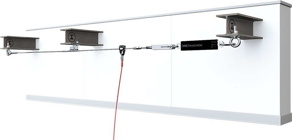 Het ABS-Lock SYS staalkabelsysteem met overhead installatie